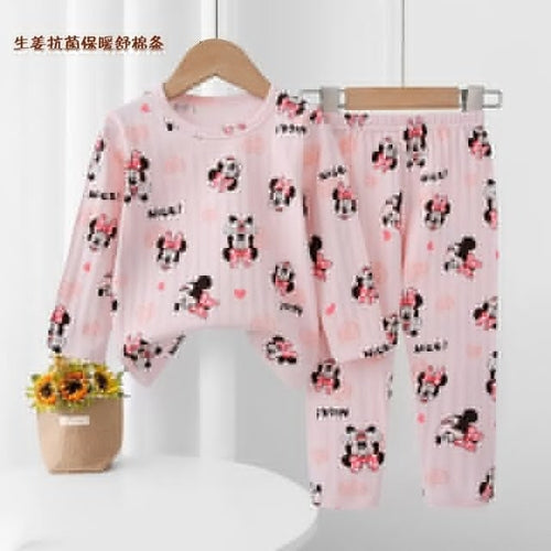 2023 Cotton Baby Girls Clothes Cute Minnie Sets Girl Top + Pant Sets