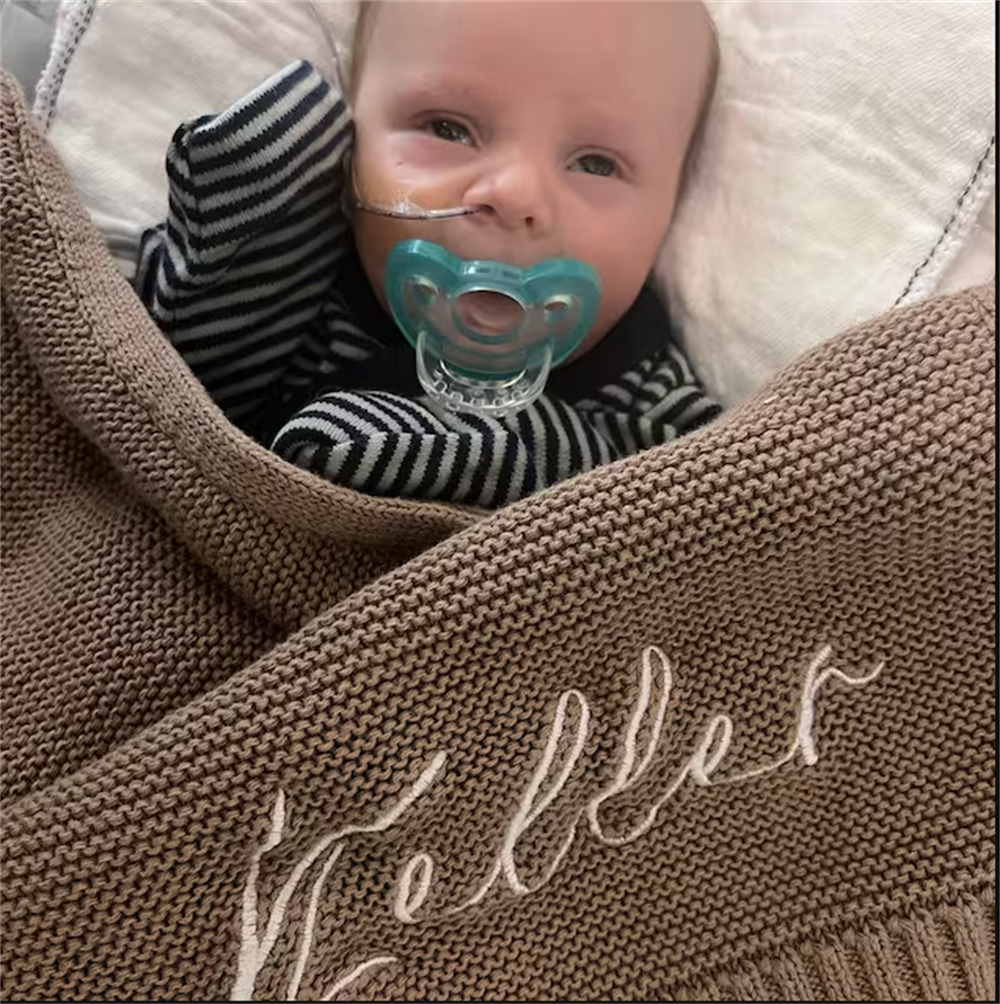 Baby Blanket Customized Child Name Nap Knitting Blanket Personalized