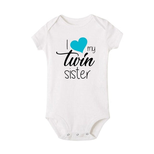 Summer Baby Twins Clothes Baby Boys Girls Sister | Baby Clothes Love