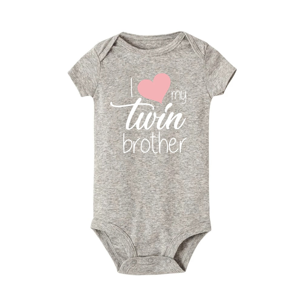 Summer Baby Twins Clothes Baby Boys Girls Sister | Baby Clothes Love