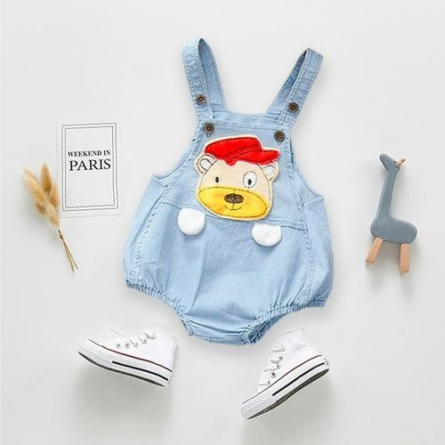 Ienens Kids Baby Jumper Boys Girls Clothes Pants Denim Shorts Jeans