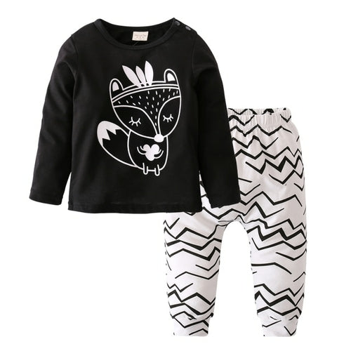 Infant Baby Boys Girls Clothes Newborn Autumn Long Sleeve Letter