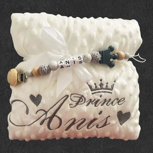 Name Personalised Bubbled Fleece Baby Blanket Diy Custom Toddler Crib