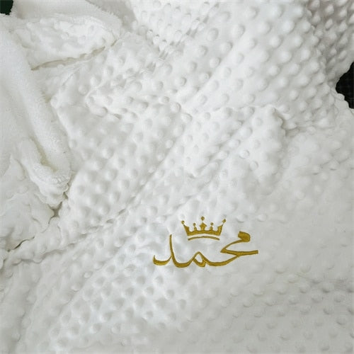 Name Personalised Bubbled Fleece Baby Blanket Diy Custom Toddler Crib