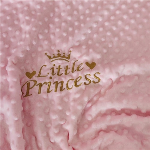 Personalised Newborn Baby Blankets Swaddling Stroller Bed Crib Sleep