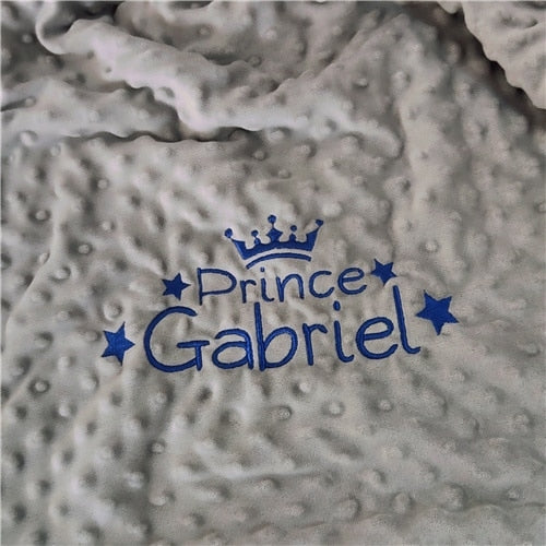 Personalised Newborn Baby Blankets Swaddling Stroller Bed Crib Sleep