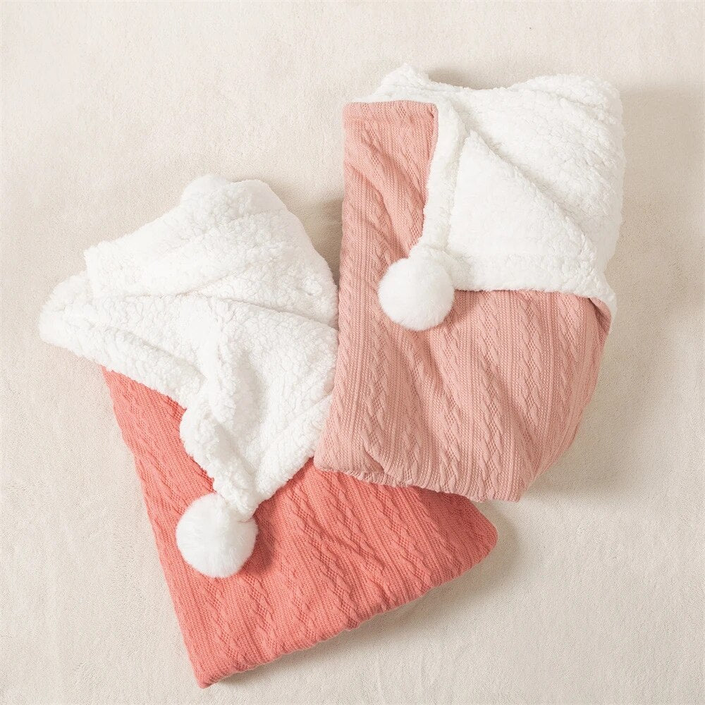 Personalized Baby/Toddler Cable Knit Blanket Embroidered with name or