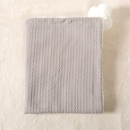 Personalized Baby/Toddler Cable Knit Blanket Embroidered with name or