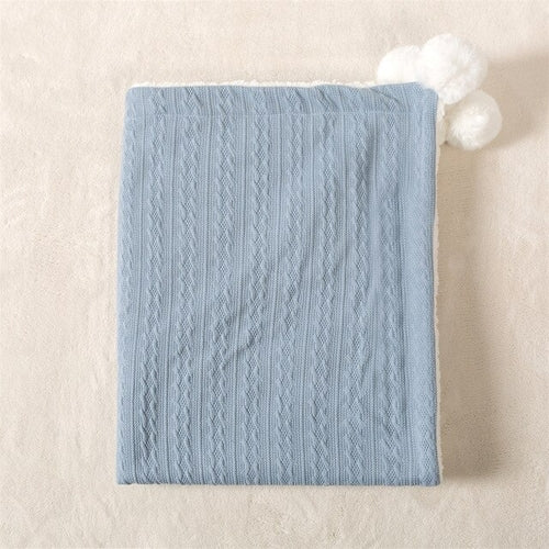 Personalized Baby/Toddler Cable Knit Blanket Embroidered with name or