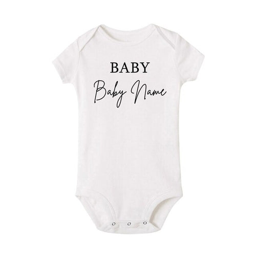 Personalized Newborn Baby Jumpsuit | Personalized Baby Bodysuit - Baby