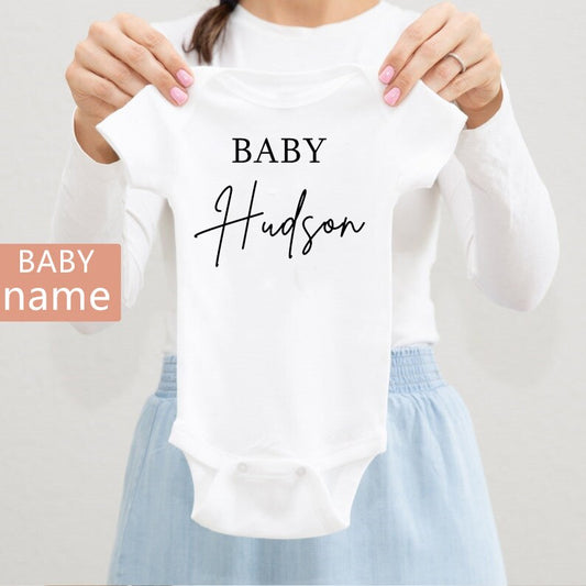 Personalized Newborn Baby Jumpsuit | Personalized Baby Bodysuit - Baby