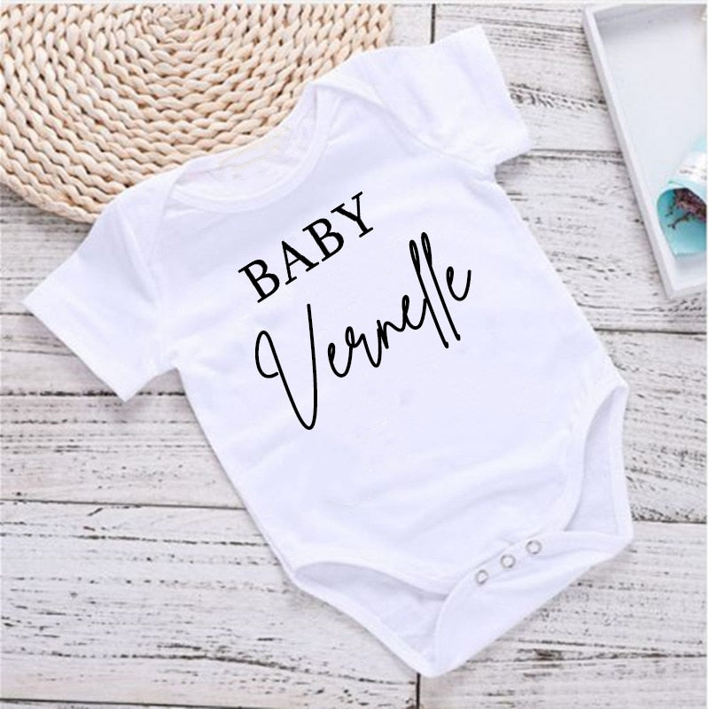 Personalized Newborn Baby Jumpsuit | Personalized Baby Bodysuit - Baby