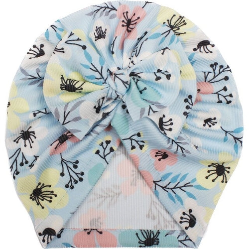 Summer New Baby Bow Hat Thin Creative Print Girls' Hat Baby Hat Baby