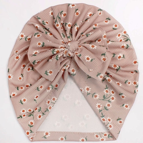 Summer New Baby Bow Hat Thin Creative Print Girls' Hat Baby Hat Baby